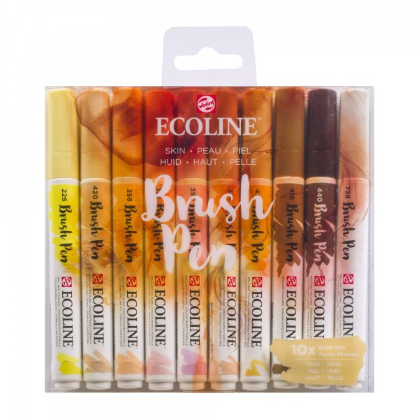 Ecoline Brush Pen, paquet de 10 - Orange
