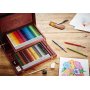 Crayons de couleur Carbothello Boîte en bois - paquet de 60