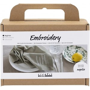 Mini kit DIY broderie, serviette Mini kit DIY broderie, serviette