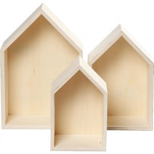 Boîtes de rangement - maisons - 3 pcs Boîtes de rangement - maisons - 3 pcs