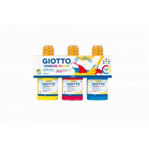Peinture Enfant Lavable Giotto 3x250 ml - Jaune/Rouge/Bleu Peinture Enfant Lavable Giotto 3x250 ml - Jaune/Rouge/Bleu
