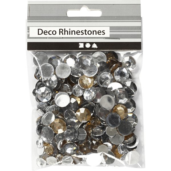 Strass - huile dore - Rond - 6+9+12 mm - 360 pcs