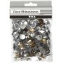 Strass - huile dorée - Rond - 6+9+12 mm - 360 pcs