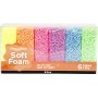 Soft Foam - couleurs fluo - 6 x 10 g