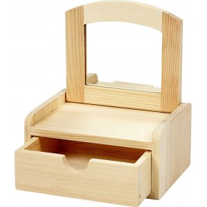 Accessoires Elf - Commode en bois avec miroir Accessoires Elf - Commode en bois avec miroir