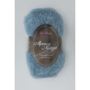 Fil Viking Alpaga Maya 50g - Bleu (768) Fil Viking Alpaga Maya 50g - Bleu (768)