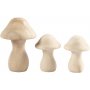 ponges en bois tourn - 3 pcs
