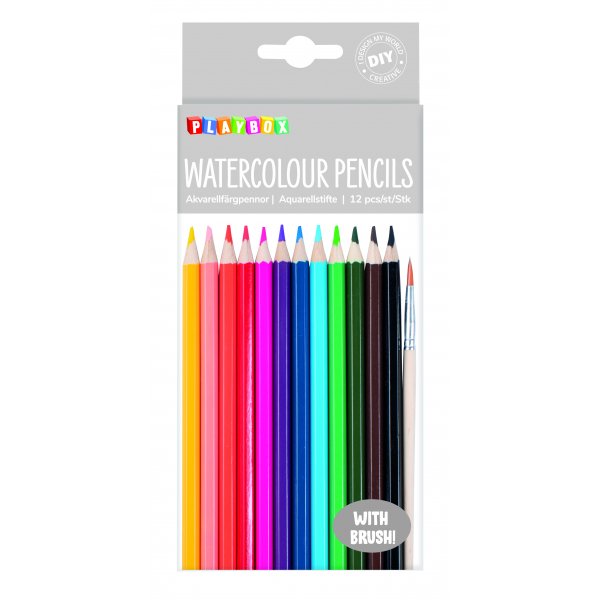 Stylos aquarelle - diff�rentes couleurs - 12 pcs