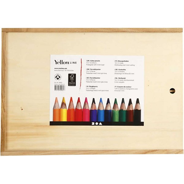 Crayons de couleur - 5 mm - couleurs mlanges - 144 pcs