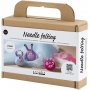 Mini Kit DIY Feutrage  l'aiguille, couleurs mlanges, Monstre