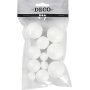 Boules en polystyrne - blanc - 20+30+40 mm - 12 pcs