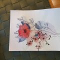 Image client Carte postale aquarelle en boîte métal Hahnemühle 230g coton extra grossier - 148 x 105mm