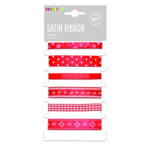 M�lange de rubans de satin - 6 pcs