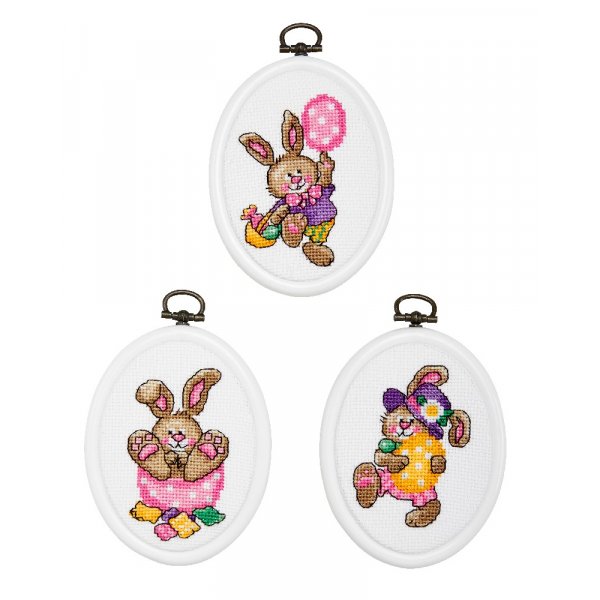 Kit de broderie Flexiboards - Le Lapin de Pques 3-pack