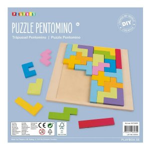 Pentomino, puzzle en bois - Un puzzle g�om�trique ing�nieux