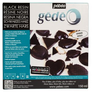 Résine Epoxy - Pébéo - Kit résine Black Crystal 150ml Résine Epoxy - Pébéo - Kit résine Black Crystal 150ml