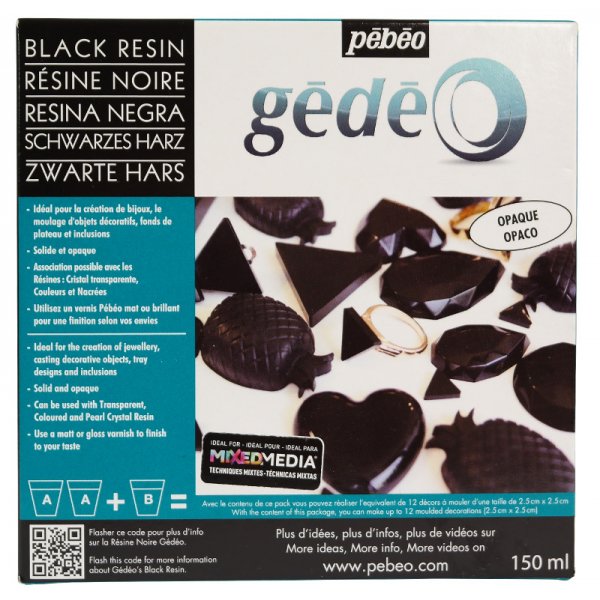 Rsine Epoxy - Pbo - Kit rsine Black Crystal 150ml