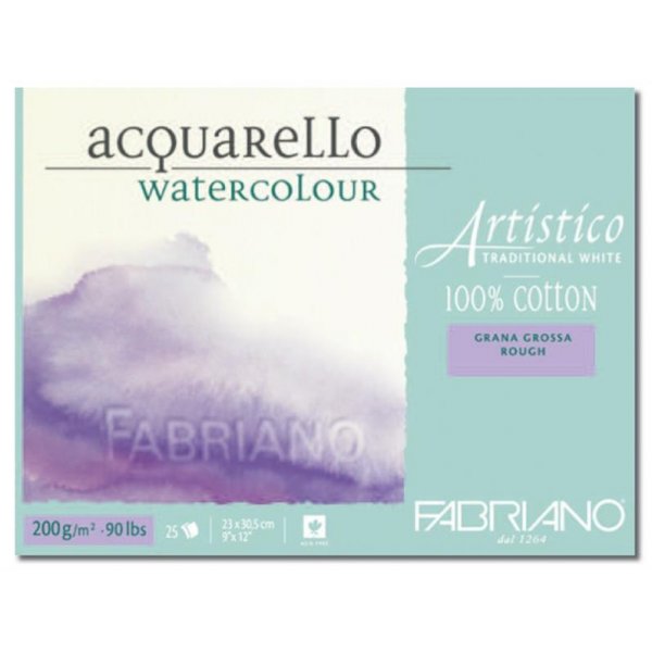 Bloc aquarelle Fabriano 200 g gros grains