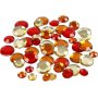 Strass - harmonie rouge - Rond - 6+9+12 mm - 360 pcs