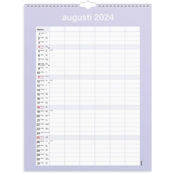 Calendrier familial 24/25 - Pratique