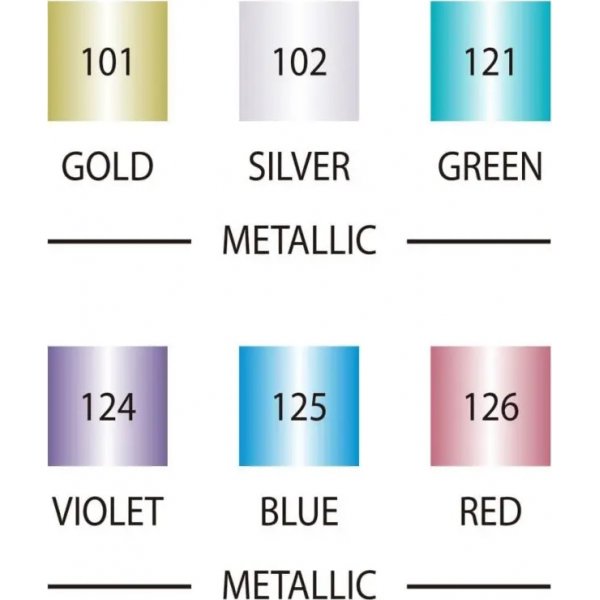 Stylo calligraphie ZIG Métallisé - 6 couleurs Stylo calligraphie ZIG Métallisé - 6 couleurs