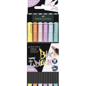 Coffret de crayons de couleur - Faber-Castell - Crayons Redline Brush. Coffret Black Edition - Pastel Coffret de crayons de couleur - Faber-Castell - Crayons Redline Brush. Coffret Black Edition - Pastel