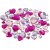 Strass - violet - 6+10+14 mm - 252 pcs Strass - violet - 6+10+14 mm - 252 pcs