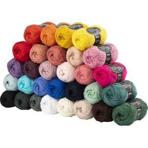 Fil de coton - couleurs mélangées - non. 8/4 30x50g Fil de coton - couleurs mélangées - non. 8/4 30x50g