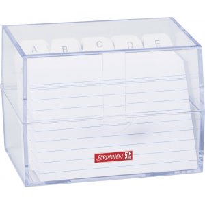 Boîte à cartes avec index - A7 - transparente Boîte à cartes avec index - A7 - transparente