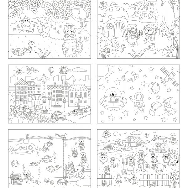 Sets de table  colorier - 24 pcs