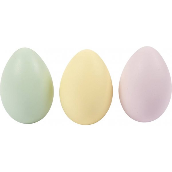 Oeufs en plastique - couleurs pastel - 12 pcs Oeufs en plastique - couleurs pastel - 12 pcs