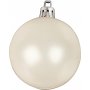 Boules de sapin de Nol - blanches - nacre - 6 cm - 20 pcs