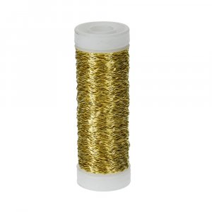 Fil à motifs ø 0,25 mm - doré 45 m Fil à motifs ø 0,25 mm - doré 45 m