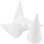 Cnes en polystyrne - blanc - 6 cm - 25 pcs