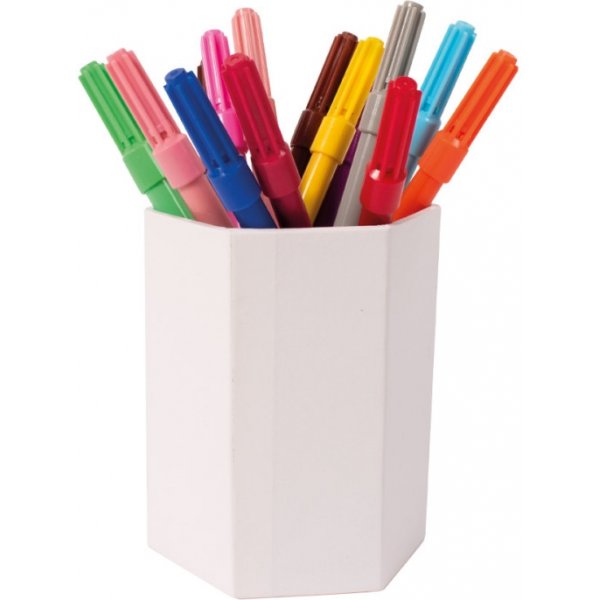 Porte-stylo hexagone 7x8x10 cm 12 pcs