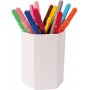 Porte-stylo hexagone 7x8x10 cm 12 pcs