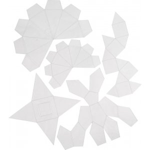 Moules - transparents - formes géométriques - 5 pcs Moules - transparents - formes géométriques - 5 pcs