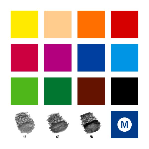 Coffret aquarelle Crayons Design Journey - 18 pièces Coffret aquarelle Crayons Design Journey - 18 pièces