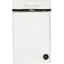 Tissu  broder Ada extra doux - blanc - 50x50 cm, 70 carrs par 10 cm