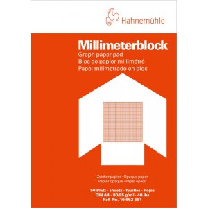 Bloc millimétrique Hahnemühle 80/85g Bloc millimétrique Hahnemühle 80/85g