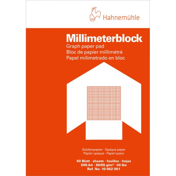 Bloc millimtrique Hahnemhle 80/85g