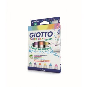 Feutres Giotto Turbo Giant Pastel - paquet de 6 Feutres Giotto Turbo Giant Pastel - paquet de 6