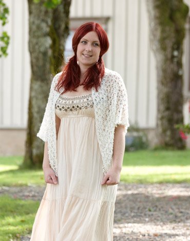 Patron au crochet - Chle au crochet (motif triangle & dentelle)