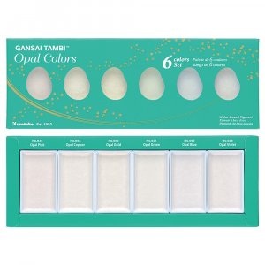 Peinture aquarelle Gansai Tambi 6 Couleurs - Opale Peinture aquarelle Gansai Tambi 6 Couleurs - Opale