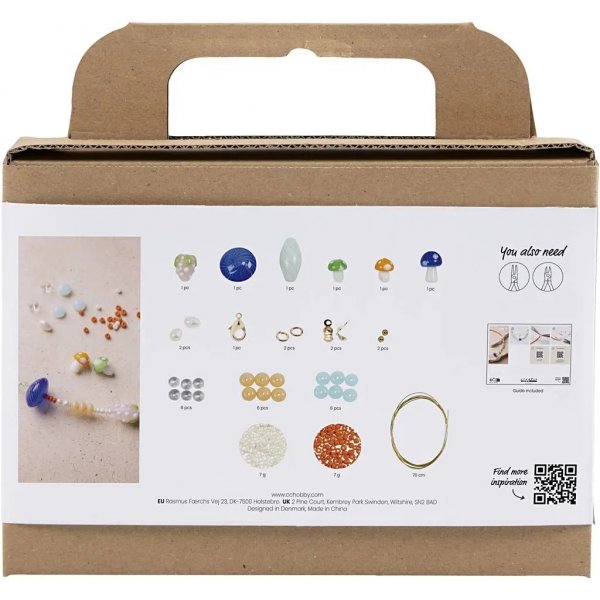 Mini kit DIY bijoux, color, collier solide