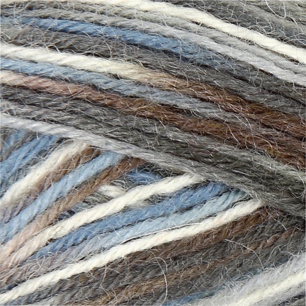 Fil à chaussettes - harmonie bleu/gris - 50 g Fil à chaussettes - harmonie bleu/gris - 50 g