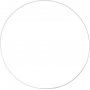 Anneau en mtal - blanc - 30 cm - 5 pcs