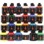 Pigment Art School - couleurs mlanges - semi-brillant - 24 x 500 ml