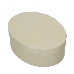 Caisse en contreplaqué ø 150 x 110 mm H 50 mm - ovale non traité Caisse en contreplaqué ø 150 x 110 mm H 50 mm - ovale non traité