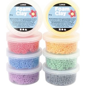 Foam Clay Large couleurs mélangées - 8 x 20 g Foam Clay Large couleurs mélangées - 8 x 20 g